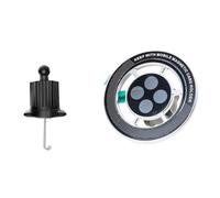 ZYHARUKO Soporte giratorio de 360 grados para ventilación de vehículo, soporte para teléfono N52, imanes de construcción, mejora la estabilidad durante la conducción, gancho de metal reforzado para