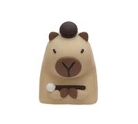 ZYHARUKO Teclas artísticas de resina con tapas de diseño de animales adorables para teclados mecánicos con degradados vibrantes, teclas de resina Capybara