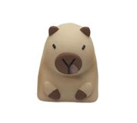 ZYHARUKO Teclas artísticas de resina con tapas de diseño de animales adorables para teclados mecánicos con degradados vibrantes, teclas de resina Capybara