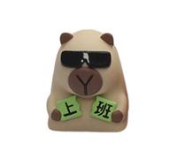 ZYHARUKO Teclas artísticas de resina con tapas de diseño de animales adorables para teclados mecánicos con degradados vibrantes, teclas de resina Capybara