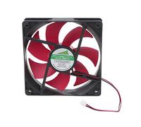 ZYHARUKO Ventilador de refrigeración de CPU de 120 x 120 x 25 mm para ventilador silencioso de 12 V y 2 pines, radiador para computadora de escritorio, ventiladores de computadora de 1800 RPM para