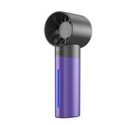 ZYHARUKO Ventilador en miniatura recargable con potente dispositivo de refrigeración de motor, ventilador de refrigeración eléctrico para estudiantes, ventilador de mano de uso diario