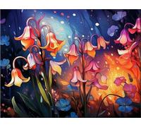 ZYHDK 1000 Piezas - Colourful Rompecabezas Irregular - Abstract Flowers Art Painting - For Juguetes Educativos Familiares para Adultos - Wall Art Gifts - Jz292Ap