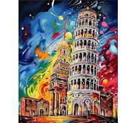 ZYHDK 1000 Piezas Rompecabezas - Colourful Rompecabezas Irregular - Abstract Cityscapes Oil Painting - For Juguetes Educativos Familiares para Adultos - Wall Art Gifts - Jz13Ap