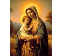 ZYHDK 1000 Piezas Rompecabezas De Arte ,Irregularity Rompecabezas ,Jesus The Madonna Marys Oil Painting ,Juguetes Personalizados para Adultos ,Elderly Juegos De Memoria Y Cognición Gifts Xd368Yk