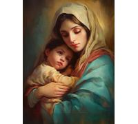 ZYHDK 1000 Piezas Rompecabezas De Arte ,Irregularity Rompecabezas ,Jesus The Madonna Marys Oil Painting ,Juguetes Personalizados para Adultos ,Elderly Juegos De Memoria Y Cognición Gifts Xd360Yk