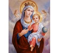 ZYHDK 1000 Piezas Rompecabezas De Arte ,Irregularity Rompecabezas ,Jesus The Madonna Marys Oil Painting ,Juguetes Personalizados para Adultos ,Elderly Juegos De Memoria Y Cognición Gifts Xd365Yk