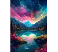 ZYHDK 1500 Piezas ，Colorful Rompecabezass ，Fotos ，Gifts ，Aurorass Art Póster ，Decoración del Hogar ，Juguetes Desafiantes Y Divertidos para Toda La Familia - Kz322Dw