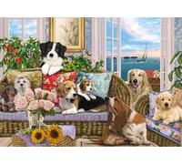 ZYHDK 1500 Piezas ,Colorful Rompecabezass ,Póster ,Gifts ,Abstract Picture of Dogs Playing ,Juegos para Reducir El Estrés Familiar ,Decoración De Arte Mural - Kz172Dw