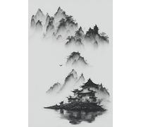 ZYHDK 1500 Piezas - Irregular Puzzle - Difficult Puzzle - Chinese Style Washs Painting - Juguetes Desafiantes Y Divertidos para Toda La Familia - Wz26Zw