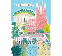 ZYHDK - 2000 Piezas - Rompecabezas de colores - Fotos - Regalos - Barcelona Travel Poster - Juguete Antiestrés Para Adultos - Juegos De Memoria Y Cognición - JP115Aq