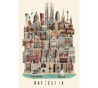 ZYHDK - 2000 Piezas - Rompecabezas de colores - Fotos - Regalos - Barcelona Travel Poster - Juguete Antiestrés Para Adultos - Juegos De Memoria Y Cognición - JP112Aq