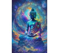 ZYHDK JP133Aq - Puzzle de 2000 piezas para adultos - Pintura artística - Regalos - Buddhass Art - Juegos de reducción del estrés familiar - Juguetes Challenge para adultos