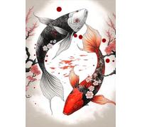 ZYHDK Rompecabezas 1500 Piezas - Fotos - Gifts - Irregular Rompecabezas - Tai Chi Goldfishs Art Painting - Gioco Di Memoria Cognitiva per Anziani - Decoración del Hogar,Xz153Wp