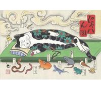 ZYHDK - Rompecabezas De 2000 Piezas Para Adultos - Tattooed Cat Japanese Classic Pintura - Regalos - Juegos De Memoria Y Cognición Para Mayores - Juguete Antiestrés Para Adultos - JP160Aq