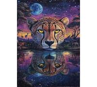 ZYHDK Vistoso Leopards Carteles ，Rompecabezas 1000 Piezas ，Abstract Rompecabezas De Arte ，Juegos Educativos para Adultos ， Juguetes De Desafío Personalizados Xd155Yk