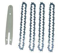 Zyhhlxh Barra de sierra 6 pulgadas, eléctrica 1/4" P, 36 nudos, 18 cuchillas, guía repuesto for mini motosierra, cadena acero, herramienta jardinería wtt.