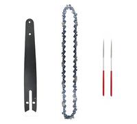 Zyhhlxh Juego de mini motosierra acero 8 pulgadas, cadenas cincel paso 1/4", 47 eslabones transmisión, calibre 0,043", piezas corte madera for sierra eléctrica wtt.