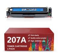 ZYHJZ Cartucho de tóner Compatible W2210A 207X con Chip de Alta Capacidad para impresoras M255, M255dw, M255nw, MFP, M282, M282nw, M283fdw, M283fdn y M283cdw,C-with Chip