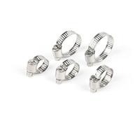 ZYHNYTAO 10 piezas de abrazadera de manguera de acero inoxidable 304 ajustable de 8 a 152 mm con tornillo sin fin, aro de sujeción para manguera, herramienta fija
