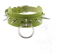 ZYHNYTAO Collar de Cuero Collar Punk Gótico Gargantilla Erótica con Remaches O Ring Restricción SM Bondage Fetiche Esclavo Juego de Roles Cosplay Juguete Sexual para Mujeres Hombres Parejas