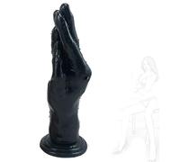 ZYHNYTAO Consolador suave con forma de mano, tapón anal con ventosa fuerte, consoladores realistas, consolador anal, estimulador de próstata vaginal, masaje, masturbación SM (A, color carne)