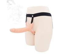 ZYHNYTAO Funda Hueca para Pene Ampliadora Strapon Strap-On Strap-On Consolador Pene Correa Ajustable Ampliadora Masturbador Juguete Sexual para Hombres Mujeres