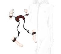 ZYHNYTAO Sex Restraints Bondage BDSM Set BDSM Toy Extreme Bondage Set SM Erótico Juguete Sexual Restricción con Esposas y Tobillos Reposacabezas Restricciones de Cama Esclavo Juguete Sexual