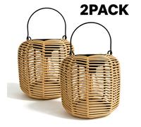 ZYHWDJ Nueva Linterna Solar, Lámpara Solar de LED con Estilo Bohemio Colgante/De Pie Tejida a , Adecuada para Patio, Jardín, Patio, , Decoración, Regalo