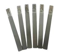 ZYIHNIRB 6 Piezas Lima Cejuela Guitarra Juego Archivos Ranurado Luthier Acero Inoxidable Metal Resistente Precisión para Reparación de Instrumentos Taller