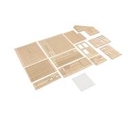 ZYIHNIRB a Escala 1/35 Casa Diorama Edificio Ruinas Kit Arquitectura Artesanal Madera Vintage Adecuado para Aficionados Manualidades