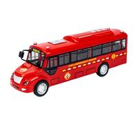 ZYIHNIRB Autobús de Juguete a Escala 1:12 para Niños, Modelo de Autobús para Fiestas de Cumpleaños Y Festivales, Rojo