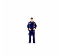 ZYIHNIRB Figura de Policía Patrulla Resinada de Tráfico Realista Accesorio Ciudad Coleccionable Adecuada para Arquitecturas Vitrinas Fotografía, Negro
