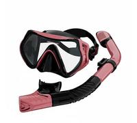 ZYIHNIRB Gafas de Buceo para Niños con Visión Clara Clip Lateral Ajustable Diseño y Lente de Cristal Reforzado Adecuado para Aprender a Bucear Vacaciones, Rosa, Máscar Snorkel