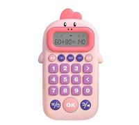 ZYIHNIRB Juego de Matemáticas, Calculadora Electrónica, Suma, Resta, Multiplicación Y División, Juguete Matemático, Juguete Educativo para Niños, Rosa