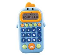 ZYIHNIRB Juego de Matemáticas, Calculadora Electrónica, Suma, Resta, Multiplicación Y División, Juguete Matemático, Juguete Educativo para Niños, Azul