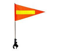 ZYIHNIRB Kit de Mástil para Bandera de Carrito de Golf, Accesorios para Soporte de Bandera, Mástil Telescópico para Exteriores con Tiras Reflectantes para Yate, Tapa Redonda 22x43cm