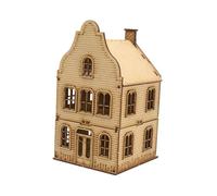 ZYIHNIRB Maqueta de Edificio Europeo a Escala 1/72, Sin Ensamblar, para Manualidades DIY, Arquitectura, Casa de Madera para Maquetas de Trenes, Decoración de E, Style C