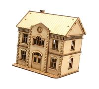 ZYIHNIRB Modelo Europeo de Edificio Kit de Maqueta Arquitectónica Casa Miniatura de Madera Rompecabezas para Colección Techo Abatible Adecuado para