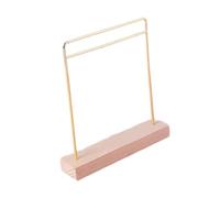 ZYIHNIRB Perchero en Miniatura para Muñecas, Armario de Madera Y Metal, Organizador de Ropa, Soporte para Decoración de Casas de Muñecas BJD, Adecuado para Esc, Oro, Pequeño