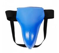 ZYIHNIRB Protector Masculino para Boxeo Copa Atlética Masculina de Diseño Ventilado Banda Elástica Adecuado para Taekwondo Combates y Deportes de Contacto. , Azul , L