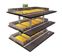 ZYIHNIRB Soporte para Maquetas de Coches a Escala 1/64, Ideal como Fondo para Figuras de Acción Y Vehículos, Americana 3 Capas