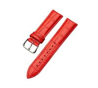 zyimodl 10-24mm Correa simple de cuero vacuno colorido hipoalergénico con grano de bambú para hombres y mujeres