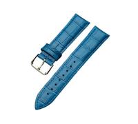 zyimodl 10-24mm Correa simple de cuero vacuno colorido hipoalergénico con grano de bambú para hombres y mujeres