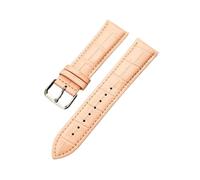 zyimodl 10-24mm Correa simple de cuero vacuno colorido hipoalergénico con grano de bambú para hombres y mujeres