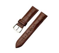 zyimodl 10-24mm Correa simple de cuero vacuno colorido hipoalergénico con grano de bambú para hombres y mujeres