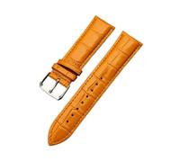 zyimodl 10-24mm Correa simple de cuero vacuno colorido hipoalergénico con grano de bambú para hombres y mujeres