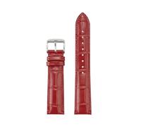zyimodl 12-24mm Correa de reloj de cuero genuino agradable para la piel y ajuste flexible de diseño clásico para relojes de cuarzo, 18mm