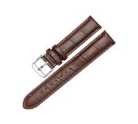 zyimodl 12-24mm Correa de reloj de cuero genuino suave y agradable para la piel de estilo simple para relojes de cuarzo, 18mm