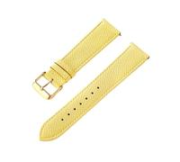 zyimodl 12-24mm Correa de reloj de piel de vaca suave y flexible de grano de lichi de colores vibrantes con barra de resorte de liberación rápida, 18mm